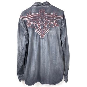 Roar Shirts - Roar Long Sleeve Button Down Shirt Buckle XXL Roar Shirts - Roar Long Sleeve Button Down Shirt Buckle XXL